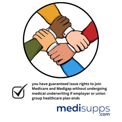 Employer or Union Group Healthcare Plan Ends