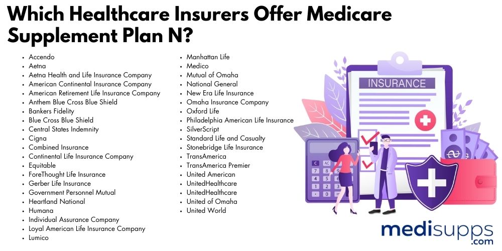 Which Healthcare Insurers Offer Medicare Supplement Plan N